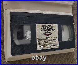 Walt Disney Alice in Wonderland VHS Movie Vintage Black Diamond Disney Classics