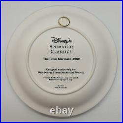 Walt Disney Animated Classics 3-D Plate The Little Mermaid 1989 In Box Mint