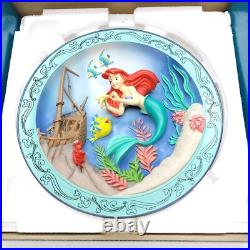 Walt Disney Animated Classics 3-D Plate The Little Mermaid 1989 In Box Mint