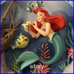 Walt Disney Animated Classics 3-D Plate The Little Mermaid 1989 In Box Mint