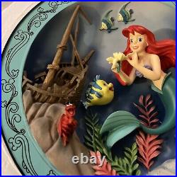 Walt Disney Animated Classics 3-D Plate The Little Mermaid 1989 In Box Mint