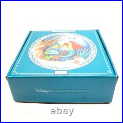 Walt Disney Animated Classics 3-D Plate The Little Mermaid 1989 In Box Mint