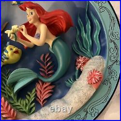 Walt Disney Animated Classics 3-D Plate The Little Mermaid 1989 In Box Mint