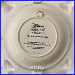 Walt Disney Animated Classics 3-D Plate The Little Mermaid 1989 In Box Mint