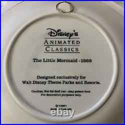 Walt Disney Animated Classics 3-D Plate The Little Mermaid 1989 In Box Mint