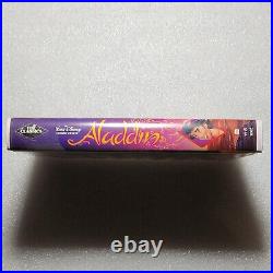 Walt Disney Black Diamond Classic, ALADDIN on VHS, Rare, Used Good Condition