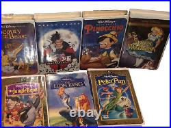 Walt Disney Black Diamond Classic VHS Lot of 12 most Collectible Movies