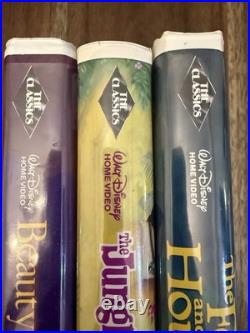 Walt Disney Black Diamond Classics Beauty & the Beast, Fox&Hound Jungle Book VHS