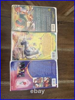 Walt Disney Black Diamond Classics Beauty & the Beast, Fox&Hound Jungle Book VHS