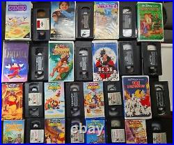 Walt Disney Black Diamond, Classics, Masterpiece, & assorted lot of 29 VHS tapes