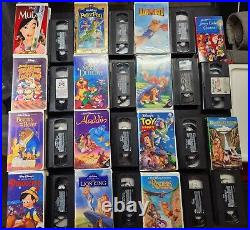 Walt Disney Black Diamond, Classics, Masterpiece, & assorted lot of 29 VHS tapes