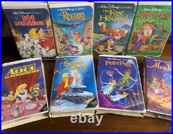 Walt Disney Black Diamond Classics Peter Pan Aladdin Lot of 8 Used