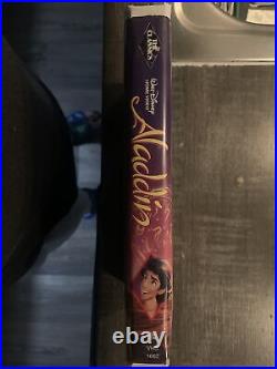 Walt Disney Black Diamond The Classics Aladdin VHS Movie 1662 NEW Free S/H