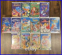 Walt Disney Black Diamond Vhs Movies Classic 14 Vhs Still Sealed Rare Find