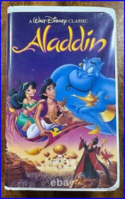 Walt Disney Classic ALADDIN VHS RARE BLACK DIAMOND CLASSIC