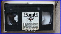 Walt Disney Classic Bambi VHS Black Diamond Edition with hologram
