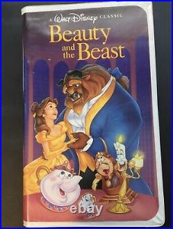 Walt Disney Classic Beauty And The Beast VHS Rare Black Diamond Movie RARE