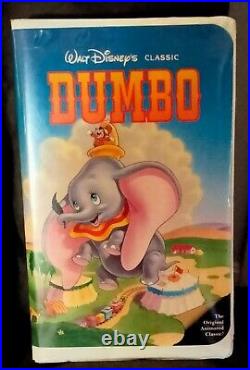 Walt Disney Classic Black Diamond Dumbo VHS Clam Shell Case RARE 024