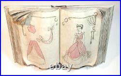 Walt Disney Classic Collection Cinderella's Sewing Book Stand COA Original Box