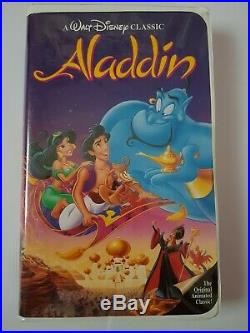 Walt Disney Classics Aladdin Black Diamond VHS #1662 Tape Video Rare Vintage