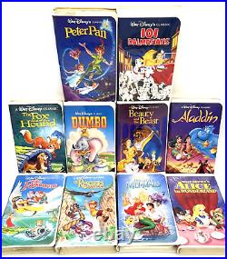 Walt Disney Classics BLACK DIAMOND VHS Animated Movie Collection Lot of 10 RARE