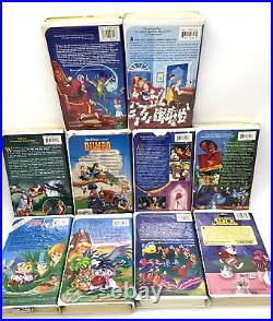 Walt Disney Classics BLACK DIAMOND VHS Animated Movie Collection Lot of 10 RARE