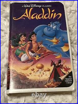 Walt Disney Classics Black Diamond Rare Aladdin VHS 93 Stock # 1662 The Original