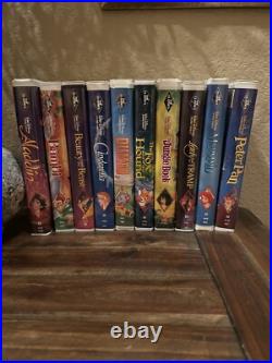 Walt Disney Classics Black Diamond VHS Tapes (Lot Of 10)