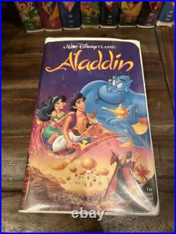 Walt Disney Classics Black Diamond VHS Tapes (Lot Of 10)