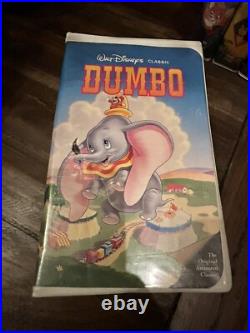 Walt Disney Classics Black Diamond VHS Tapes (Lot Of 10)