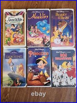 Walt Disney Classics Black Diamond and Masterpiece Collection Lot Of 6 Classics