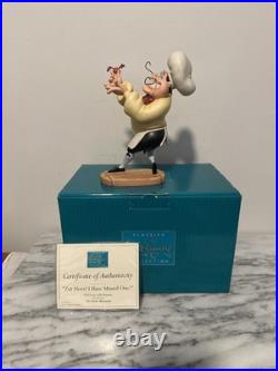 Walt Disney Classics Chef Louis and Sebastian #4004474 Certificate Authenticity