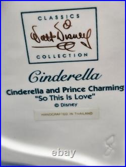 Walt Disney Classics Cinderella So This Is Love Porcelain Figurine withCOA
