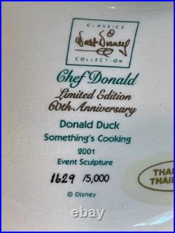 Walt Disney Classics Collection Chef Donald Duck Figure Something's Cooking -Pin