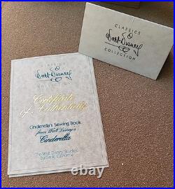 Walt Disney Classics Collection Cinderella Book With Certificate Of Authenticity