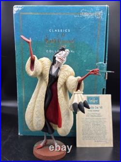 Walt Disney Classics Collection Cruella De Vil 101 Dalmatians Villians 1995