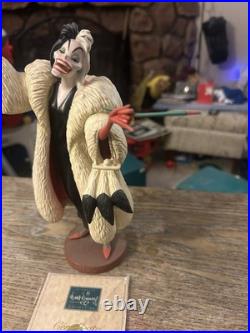 Walt Disney Classics Collection Cruella De Vil Statue 101 Dalmatians Figurine