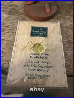 Walt Disney Classics Collection Cruella De Vil Statue 101 Dalmatians Figurine