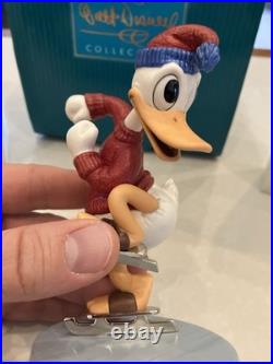 Walt Disney Classics Collection Donald Duck On Ice Away We Go W Box & Sealed COA