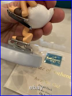 Walt Disney Classics Collection Donald Duck On Ice Away We Go W Box & Sealed COA