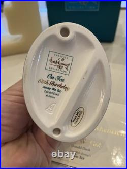 Walt Disney Classics Collection Donald Duck On Ice Away We Go W Box & Sealed COA