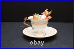 Walt Disney Classics Collection Figure Cinderella Gus & Jaq Tea Cup Limited