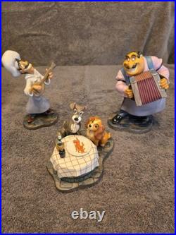 Walt Disney Classics Collection Lady & Tramp Bella Notte Figurine with Box COA