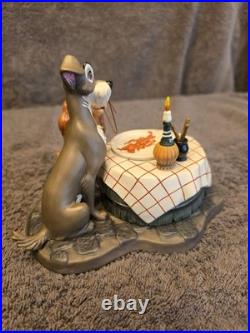 Walt Disney Classics Collection Lady & Tramp Bella Notte Figurine with Box COA
