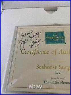 Walt Disney Classics Collection Little Mermaid Seahorse Surprise COA Autographed