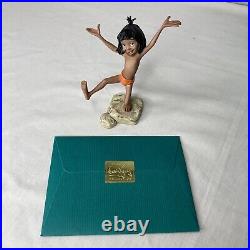 Walt Disney Classics Collection Mancub Mowgli Jungle Book 30th Anniversary COA