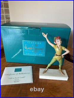 Walt Disney Classics Collection Peter Pan Off to Never Land NEW IN BOX w COA