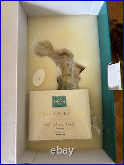 Walt Disney Classics Collection Peter Pan Off to Never Land NEW IN BOX w COA