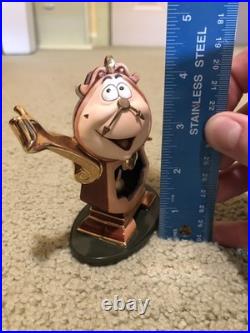 Walt Disney Classics Collection Porcelain Cogsworth Figurine with COA and Box