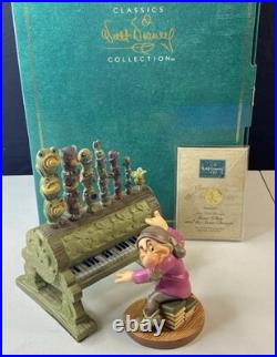 Walt Disney Classics Collection Snow White Grumpy And Pipe Organ withCOA Box